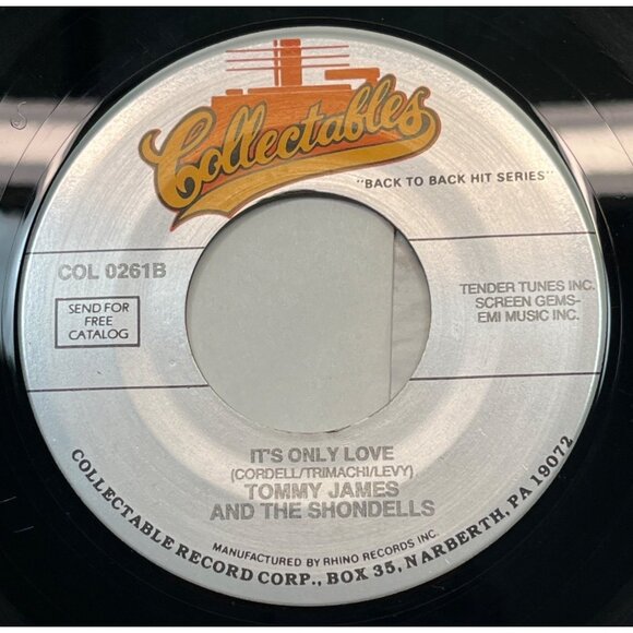 Tommy James and the Shondells Hanky Panky / Its Only Love 45 Vinyl Pop Rock - Picture 2 of 6